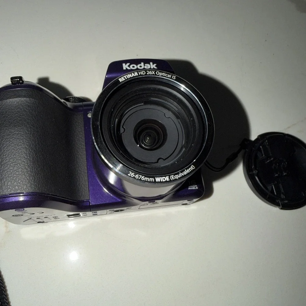 Kodak Easy Share Z 5120 16mp Digital Camera 26x Zoom+8gb SD UNTESTED Purple